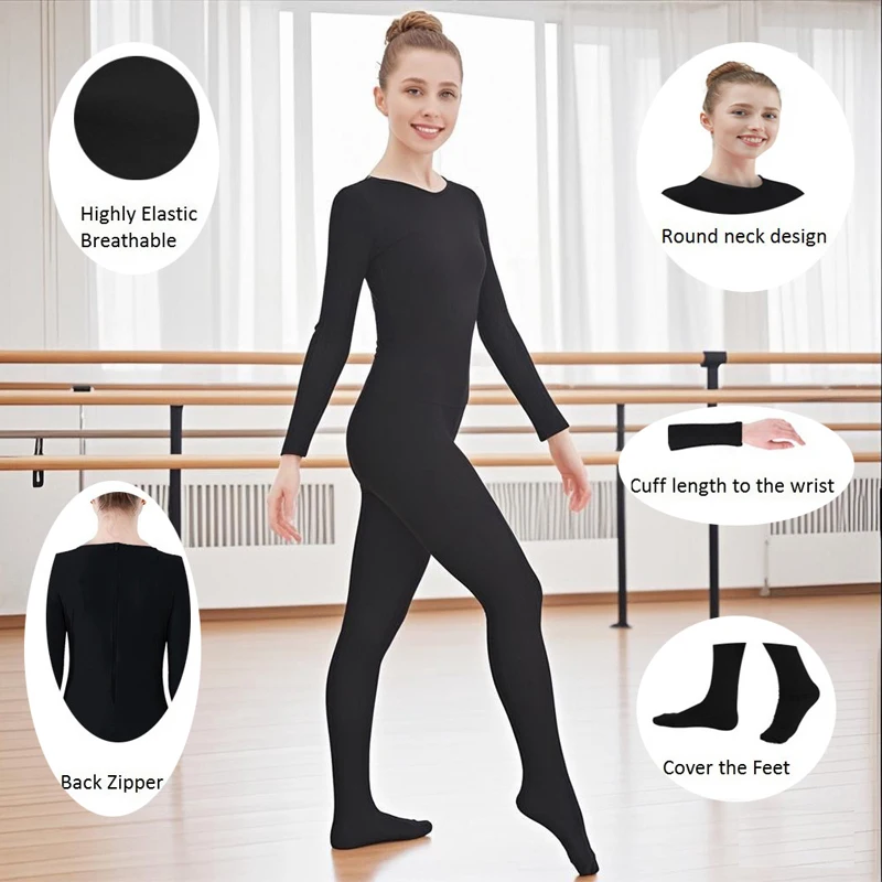 바디 슈트 스트레치 크루 넥 여성 지퍼 유니 타드 Bodycon 점프 슈트 다양한 활동을위한 레오타드 코스프레