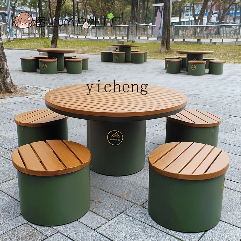 FY outdoor commercial street booth table and chair restaurant park cafe