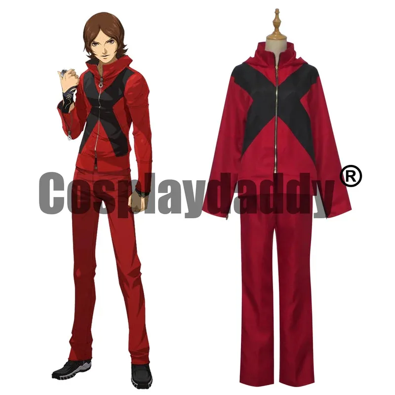 

IN STOCK Tatsuya Suou Cosplay Costume Game Red Outfit