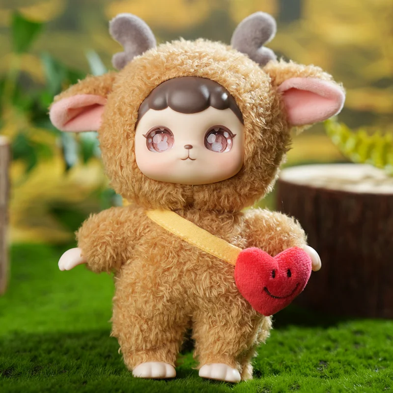 

Lovely Animal Paradise Plush Qin Keke Doll Sheep Rabbit Cat Toy Elephant Fox Soft Gift For Children