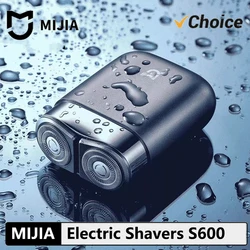 NEW MIJIA Electric Shavers S600 Portable Razor Men Type-C Rechargeable Shaving Beard Machine Trimmer Dry Wet Shaving Washable
