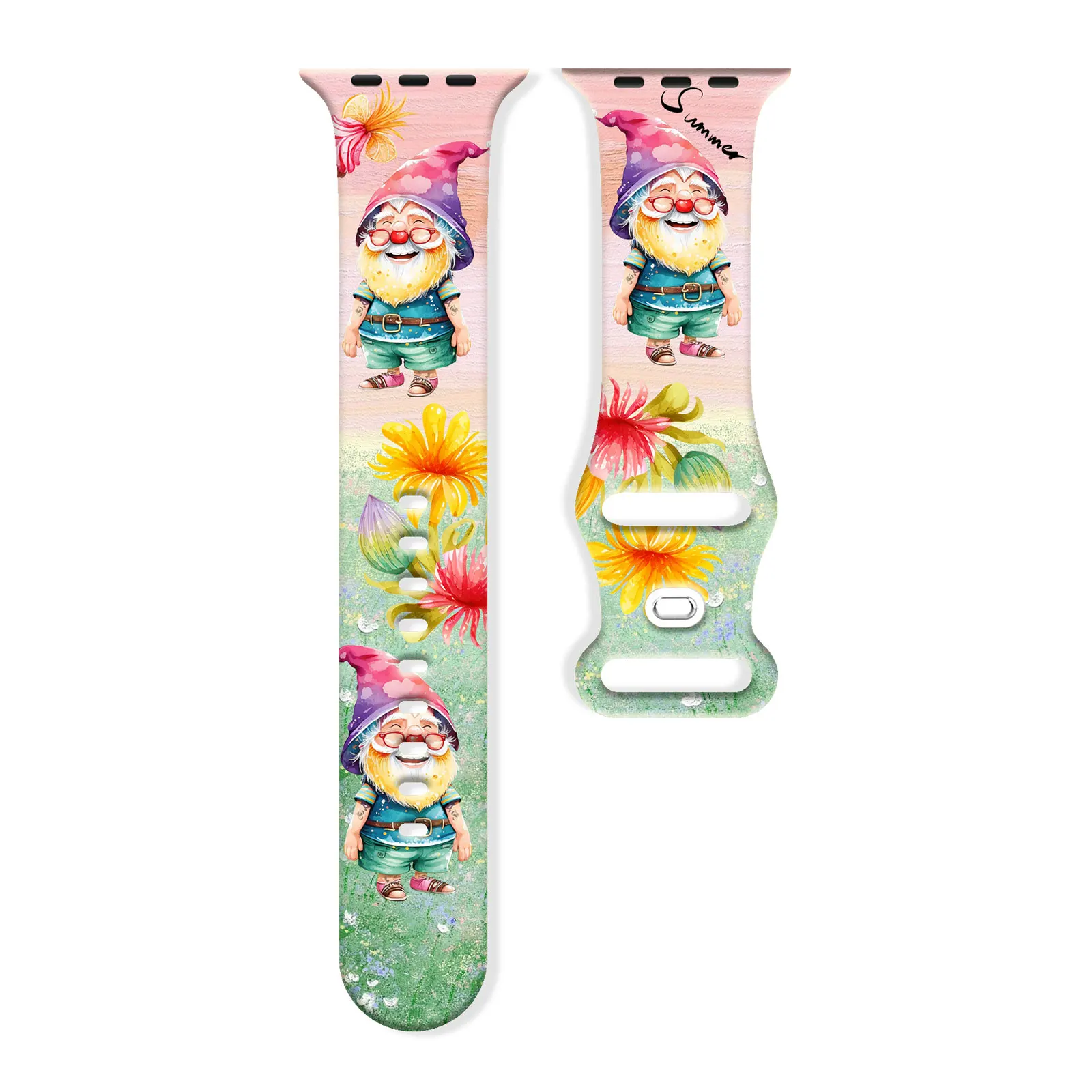 

Summer day Elf for Apple for Apple Watch 11 10 9 8 7 Silicone Band Replacable Bracelet for iWatch 46mm 42mm 41mm 40mm Watchband