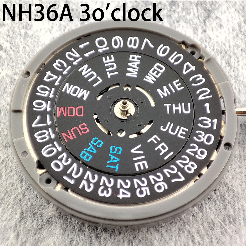 

Original Japanese accessory NH36 automatic mechanical watch movement crown at 3 o'clock date/week replacement parts