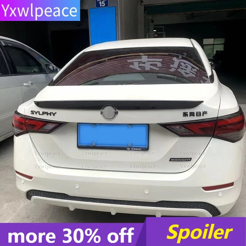 

For Nissan Sentra Sylphy 2020 2021 2022 High Quality ABS Plastic Car Tail Wing Decoration Rear Trunk Spoiler Trunk Wing