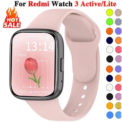Silicone Loop For Xiaomi Redmi Watch 3Active SmartWatch Wrist bands Bracelet for Xiaomi Redmi Watch3 Active Lite Strap watchband