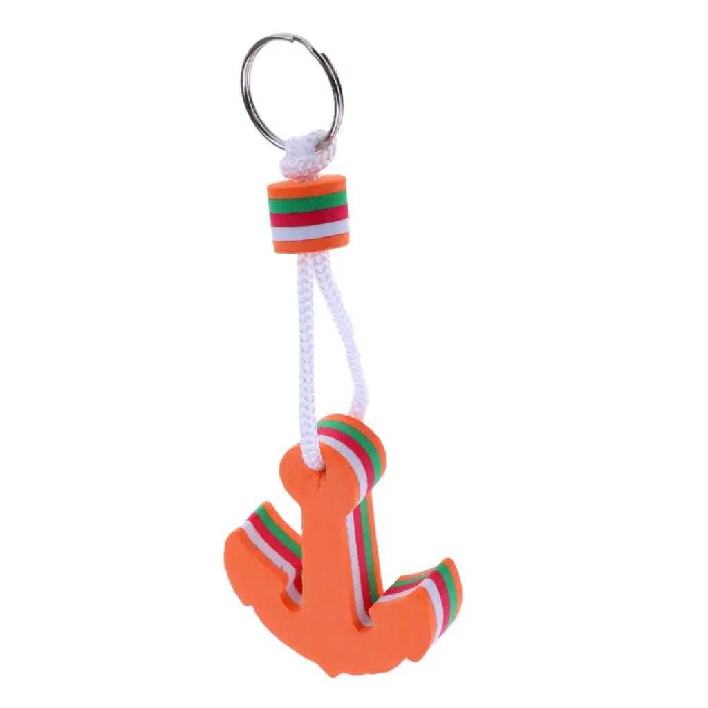 Surfboard / Anchor / Steering Wheel Shaped Foam Floating Key Ring Water Buoyant Keyring Marine Boating Sailing Boat Float