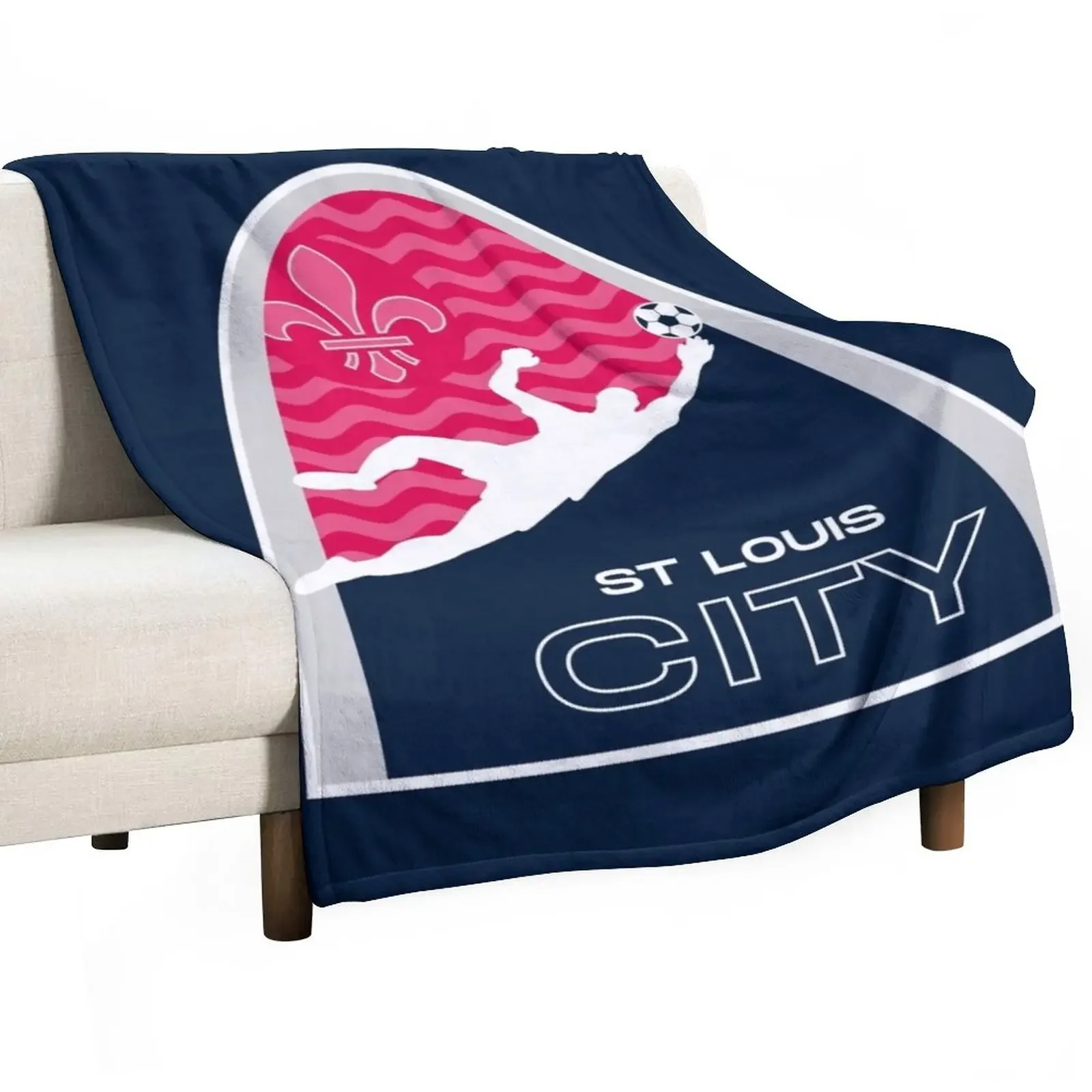 STL Soccer Dive Throw Blanket Dorm Room Essentials Thermal Blanket Summer Blanket Thin Blanket