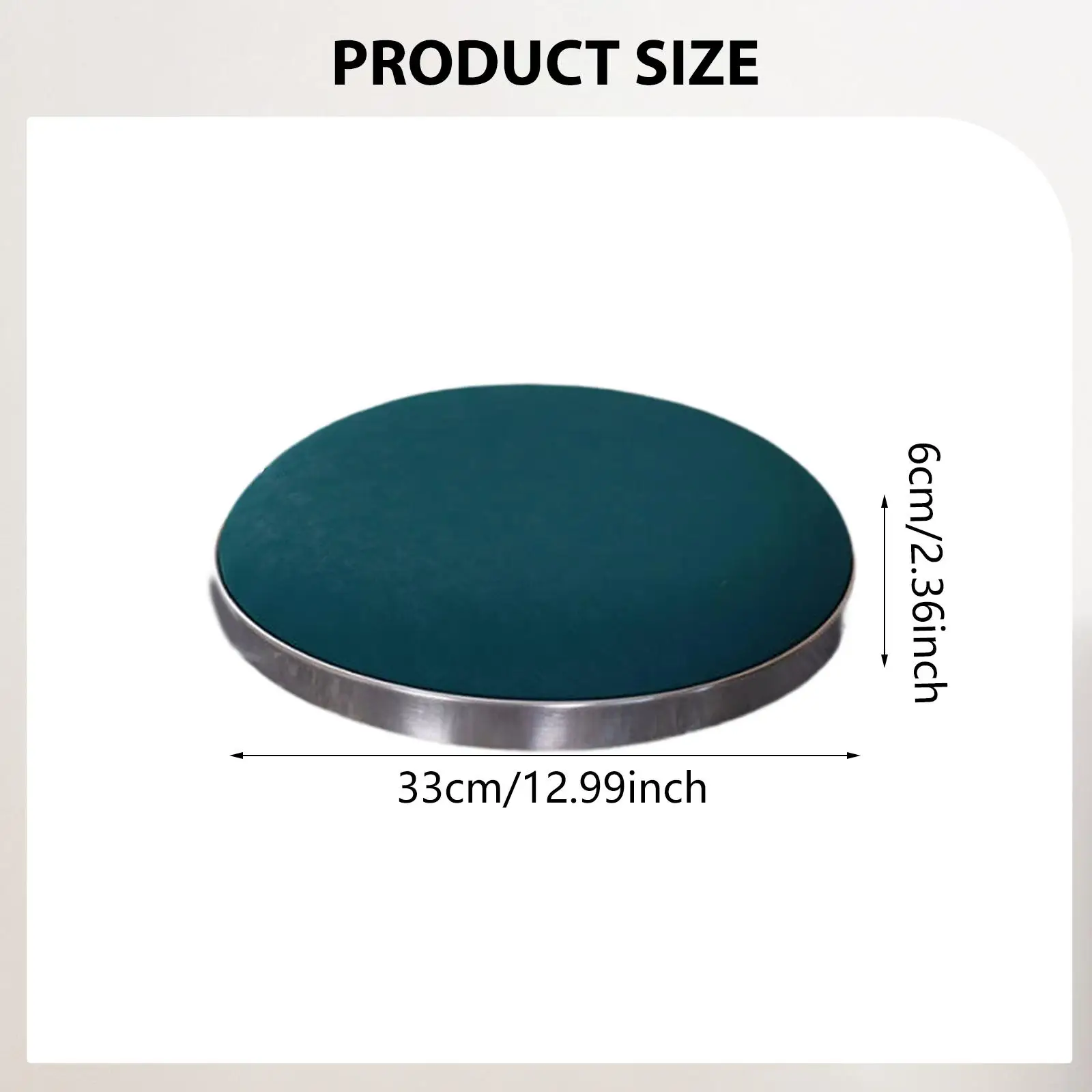 Almofada de assento redonda para banqueta de bar, acessório para cadeira superior, fácil instalação, substituição redonda para barbearia, cozinha