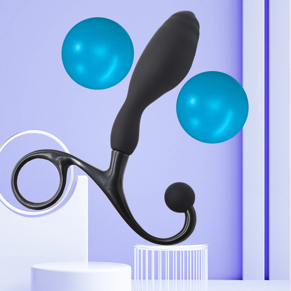 Anal Plug Butt Plug Insertable Silicone Dildo Prostate Massage with Ring Handle Anal Sex Toys for Women Men Couples Sex Product