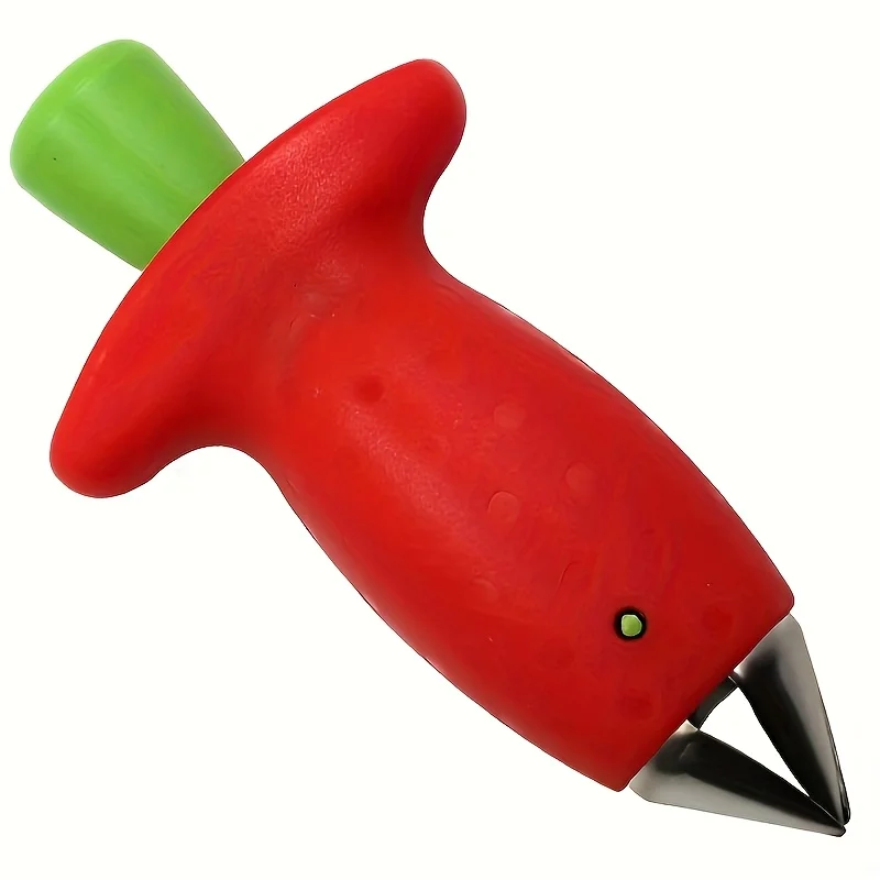 1pc Stainless Steel Fruit and Vegetable Corer - Manual Tomato and Strawberry Stem Remover, Durable ABS Handle, No Power Required Kitchen Gadget, Efficient Fruit Coring Tool view 6