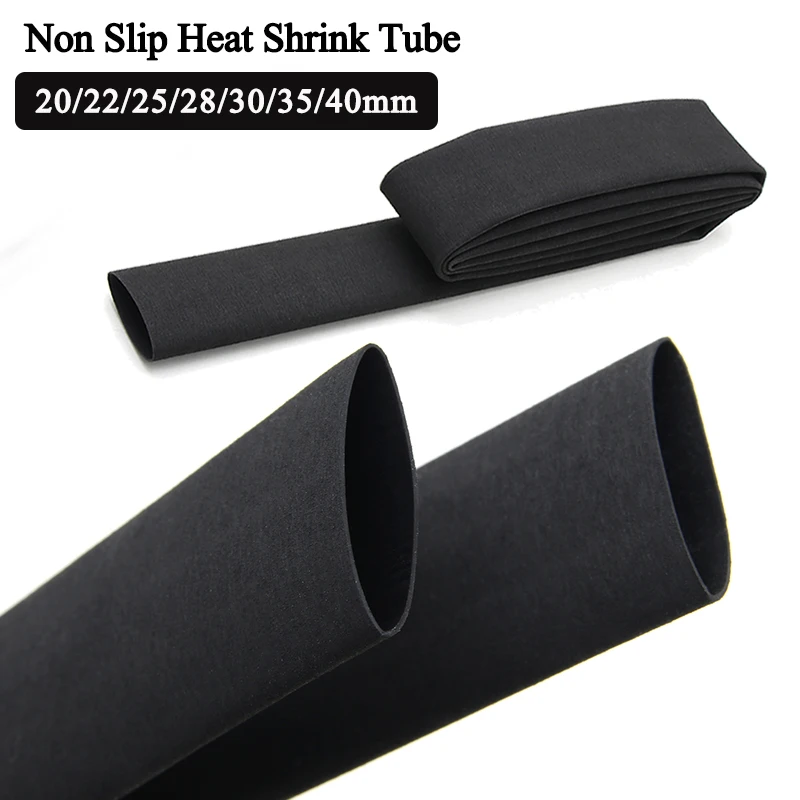 1.6m/Piece Non Slip Heat Shrink Solid Color Tube 20/22/25/28/30/35/40mm Anti-slip Insulation Sleeve Waterproof Fishing Rod Wrap