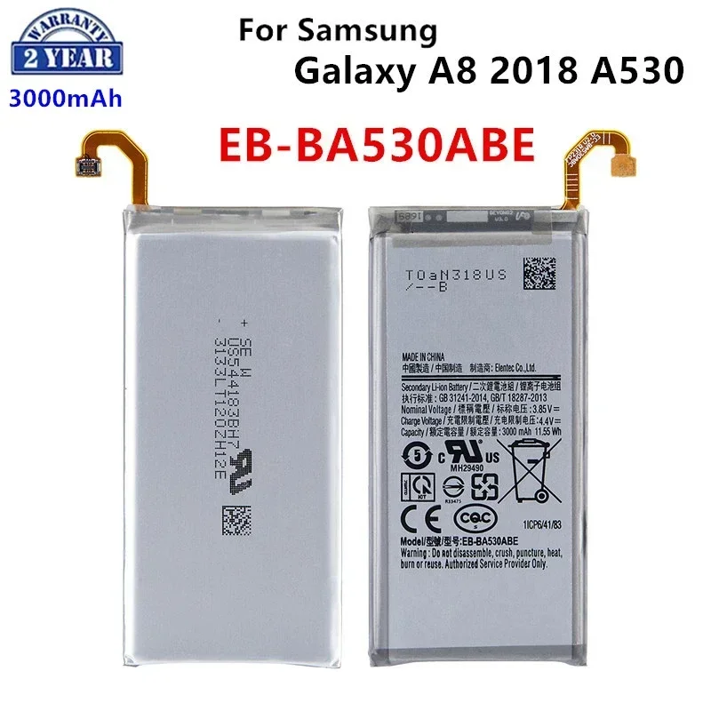 Brand New EB-BA530ABE 3000mAh Battery For Samsung Galaxy A8 2018 A530 SM-A530 A530F A530K/L/S/W A530N/DS  Batteries