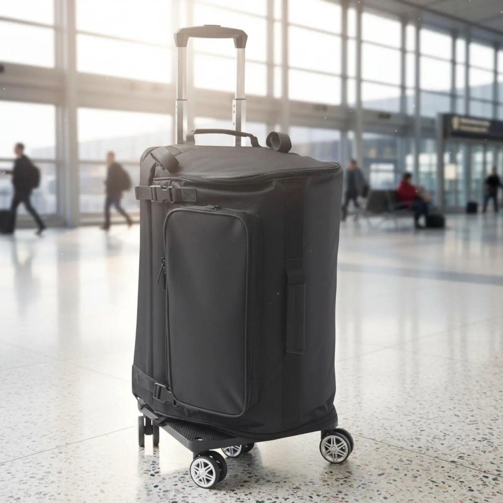 

Rolling Amplifier Bag Shockproof Protection Portable Amplifier Carrying Case Padded Speaker Trolley Sturdy Wheels Padded Speaker