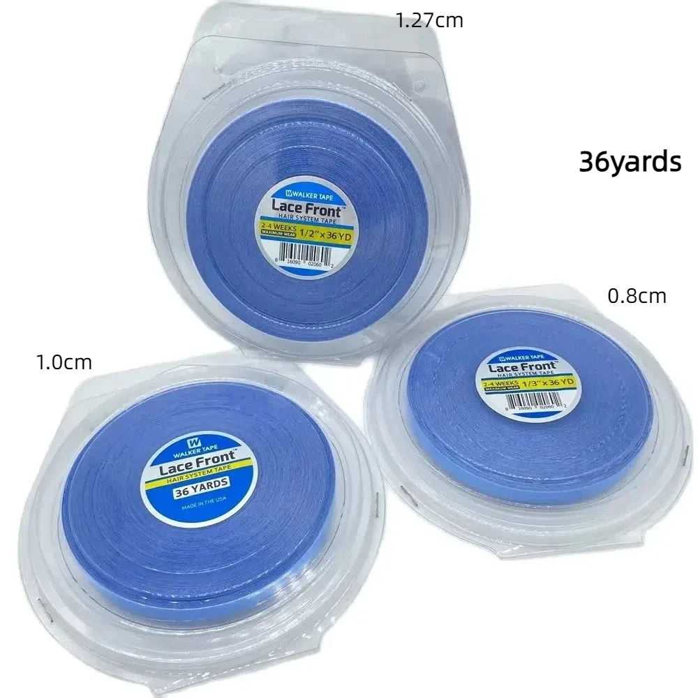 All with box 36 yards Blue Lace front Tape Double side tape lace front tape hair extension tape