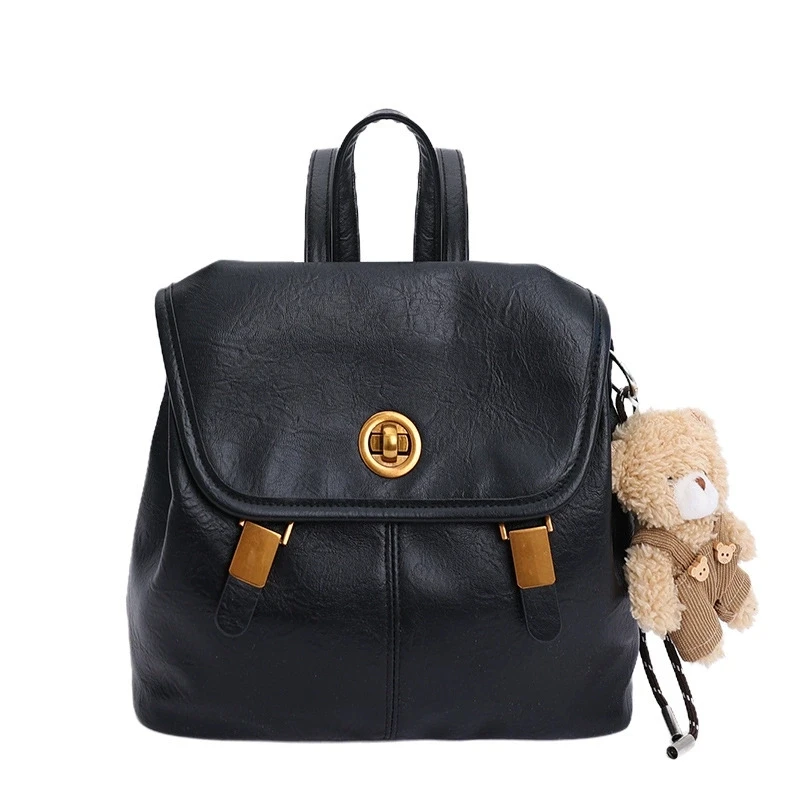 2026-women's-vintage-brown-faux-leather-backpack-casual-travel-backpack-for-girls-school-backpack-women's-stylish-brown-backpack
