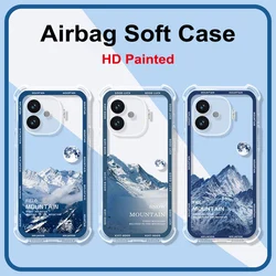 For iQOO Z9 Turbo Crystal Case For Vivo iQOO Z9 AirBag Matte Back Shell For iQOO Z9Turbo Coque For iQOO Z9X iQOOZ9 Z9 X