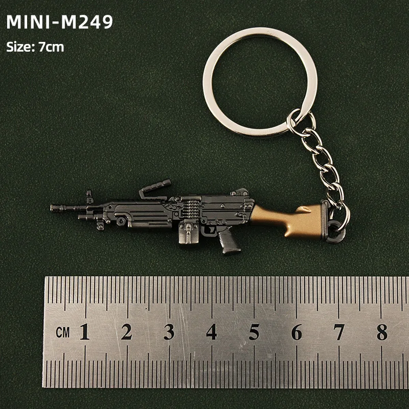 Game Keychain Jewelry Weapon Mini Model Metal Pendant Key Chain Fashion Chaveiro Bag Car Key Holders Gift For Kids Men