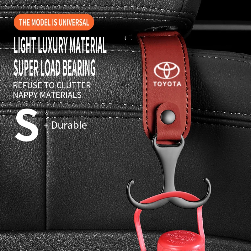 도요타 자동차 헤드레스트 후크, 가방 시트 백 스토리지 클립, 자동차 고정 후크, 자동차 내부 액세서리