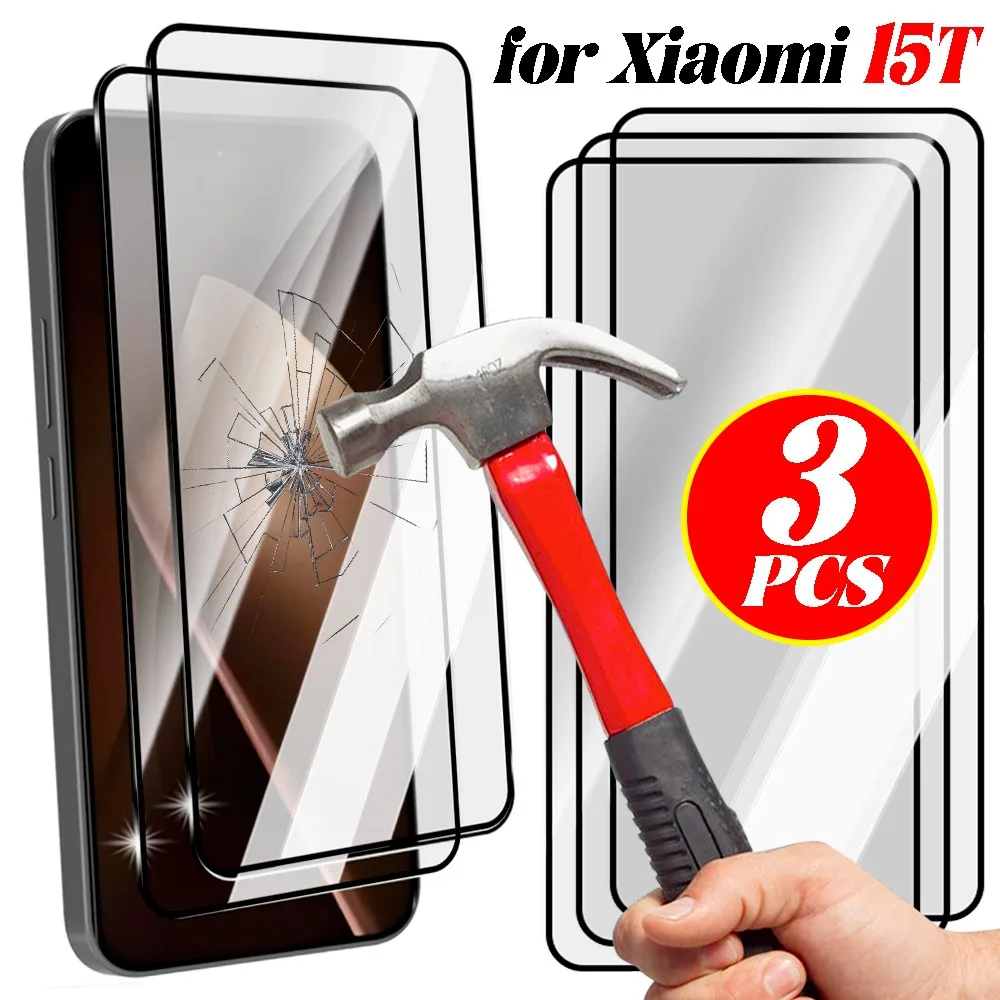 

1-3 шт. защитные пленки из закаленного стекла 9H для Xiaomi 15T Pro/15T HD, защитные пленки с полным покрытием и защитой от царапин для Xiaomi 15T