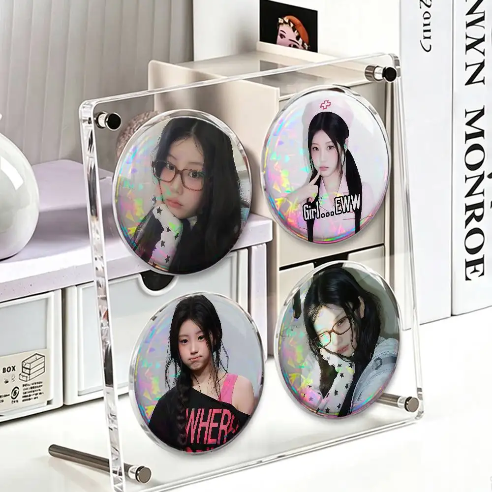 W-Wonhee Custom Mini Pill Badge 25mm Button Pins 4-Piece Set 75mm Oversized Pin Badge 2.25 Inch