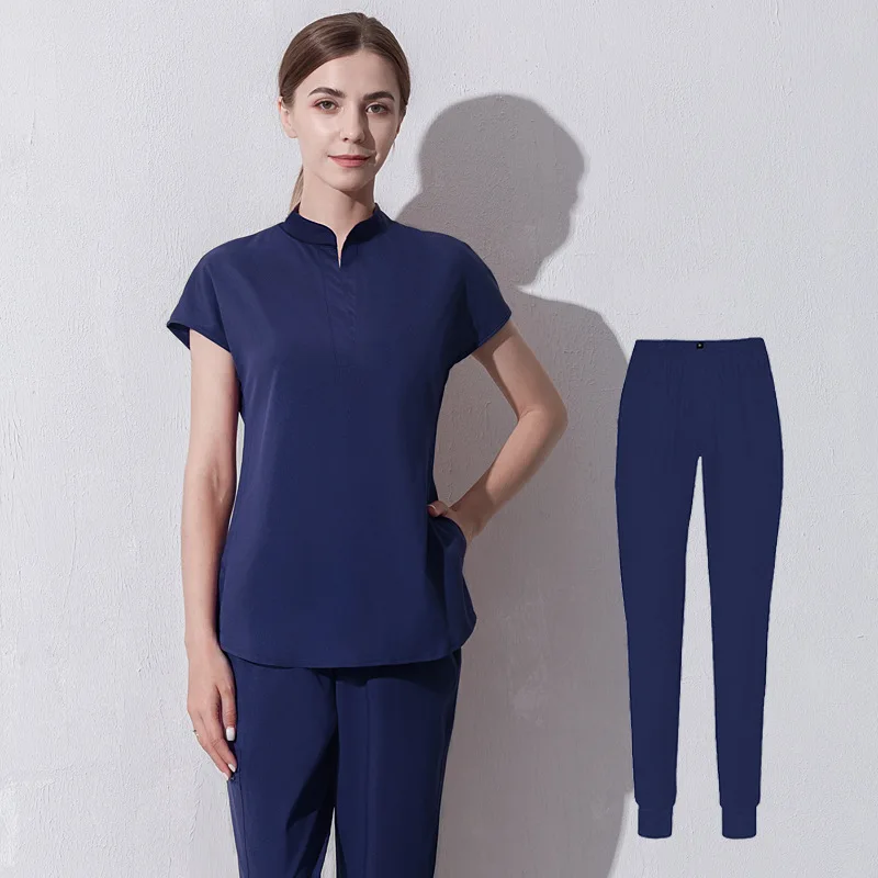 MAQVOB Scrub Uniform Set Custom Design Factory Wholesale Women Work Wear Shirt Pants Dental Clinic Medical Nurse Wear Clothing