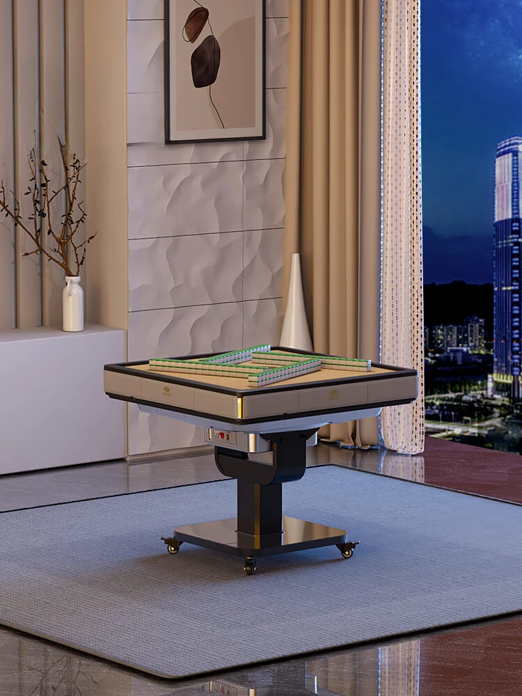 

Luxury Low Volume Dining Table Brain Power Automatic Shuffling Mahjong Table Home Amusement Mesas De Comedor Home Furniture LVMC