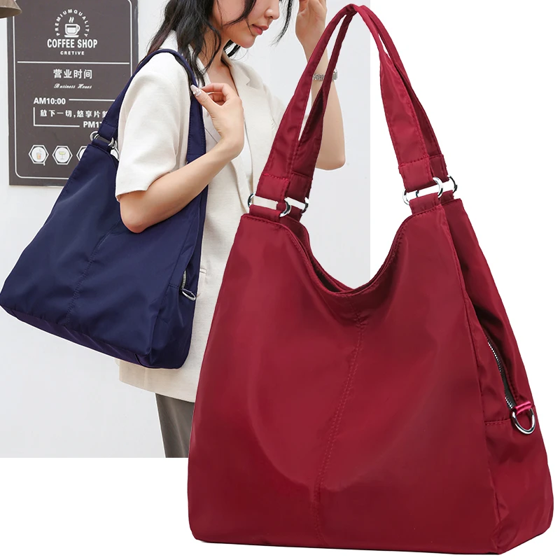 Casual Women Handbag Classical Nylon Shoulder Bag Large Capacity Female Travel Tote Bag Office Ladies Girls Work Crossbody Bags