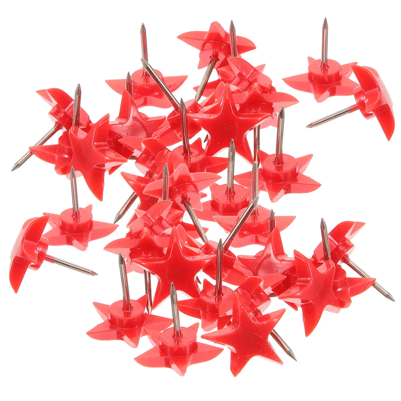 100 قطعة دبابيس ضغط على شكل نجمة ملونة مثالية للوحات إعلانات الفلين لوحة إعلانات الخريطة لوحة مكتب الفصول الدراسية استخدام نجمة إبداعية #3