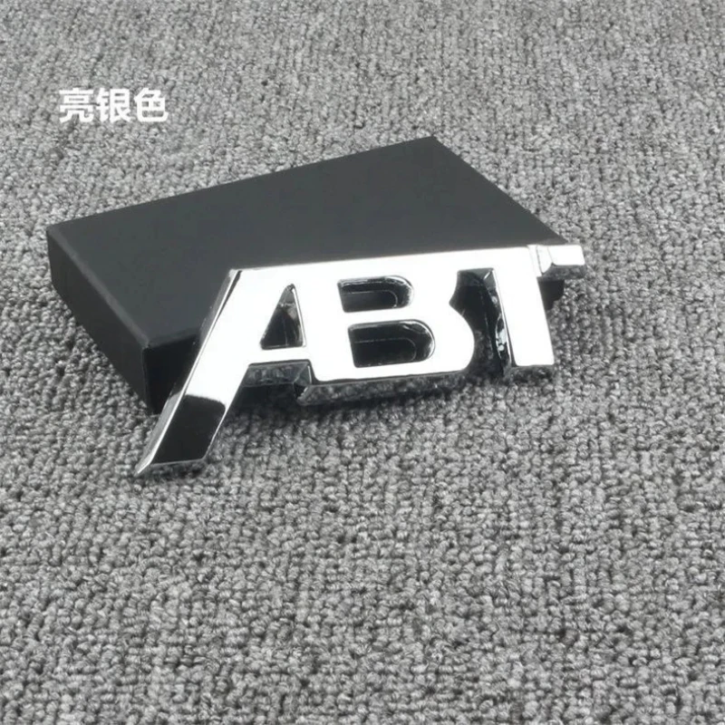 ABT-Style Gloss Black Rear Trunk Emblem - 1PCS Adhesive Badge Compatible with Audi A3/A4/A5/A6/A7/A8 & Q2/Q3/Q5/Q7 Models view 6