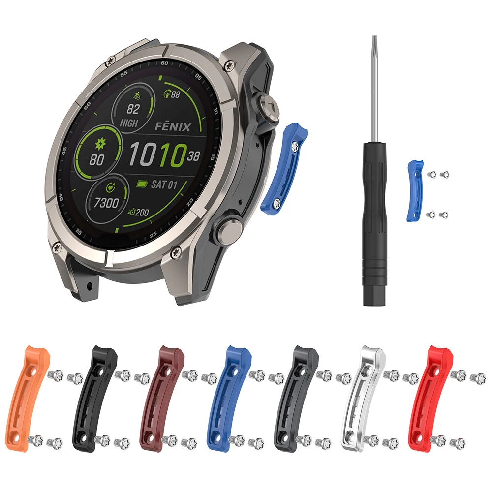 Metall-Schutzstoßfänger für Garmin Fenix 8 AMOLED/SOLAR 47 51mm/Quatix 8/Tactix 8, Anti-Kollisions-Rahmenstreifen, Uhrenteile
