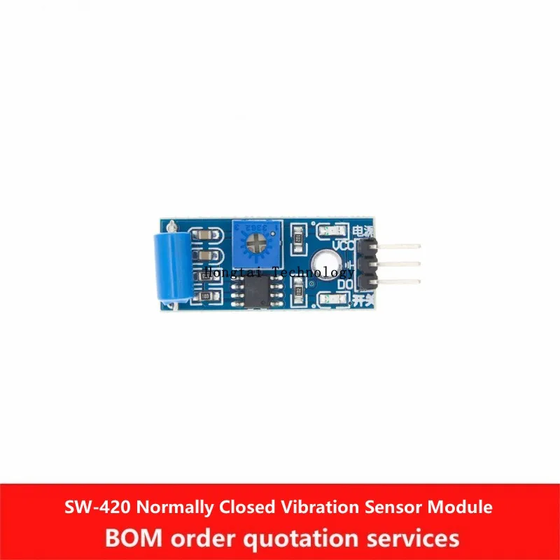 SW-420 Módulo de sensor de vibración de inducción de alarma normalmente cerrado