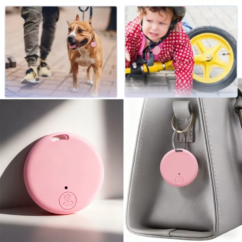 GPS Locator AntiLost Alarm Wallet Keychain Smart Tag Bluetooth-Compatible Tracer Keychain Dog Pet Child Tracker Key Finder