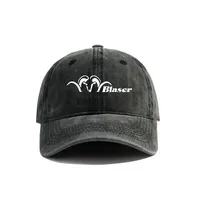 Blaser Hunt Rifle Distressed Baseball Cap Adult Unisex Adjustable Retro Dad Blaser Hat Summer Breathable Hats MZ-027