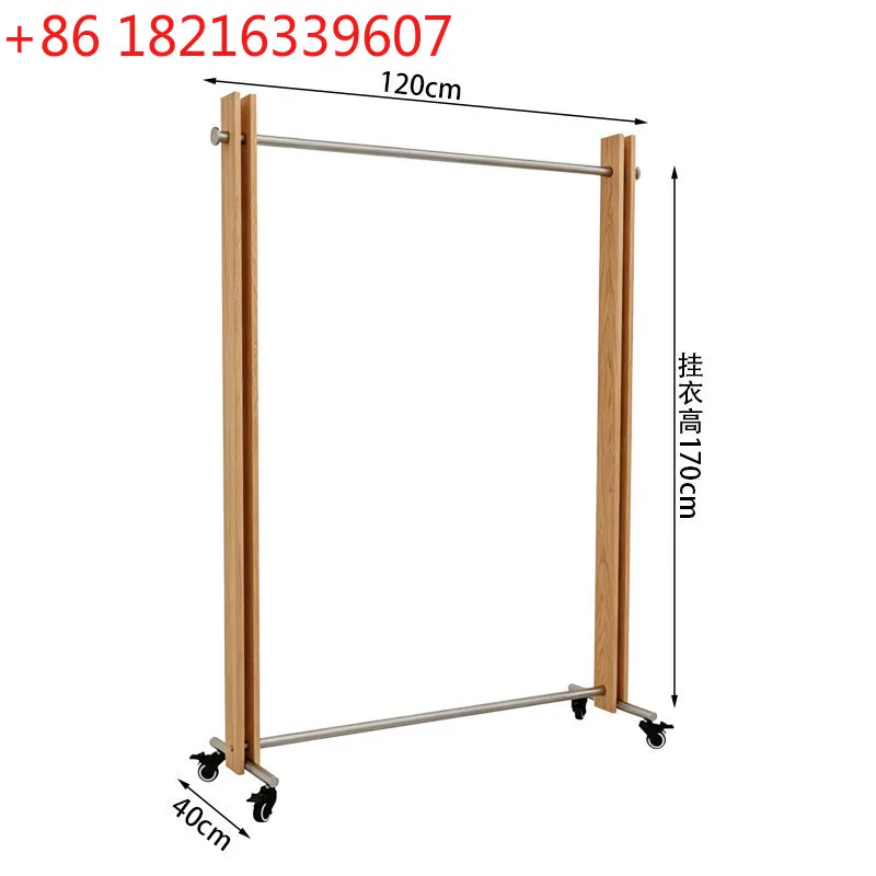 YAO display rack live stream floor with wheel hanger stainless steel log color display rack