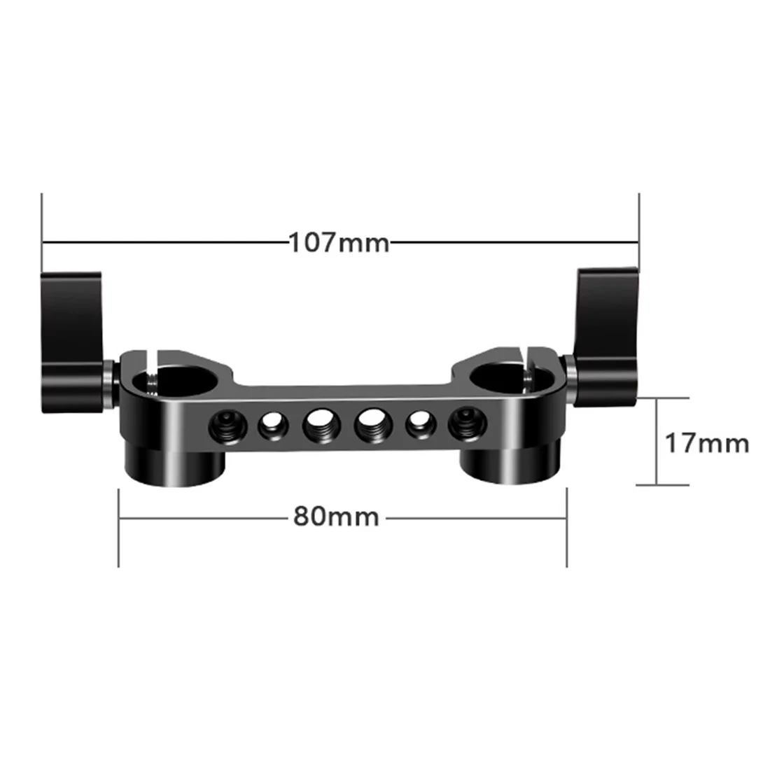 Aluminium-Schnellwechsel-V-Lock-Akku-Montageplatte mit 15-mm-Stangenklemme für Fotografie-DSLR-Kameras, Rig-Schiene und Follow-Focus-System – Detail 18