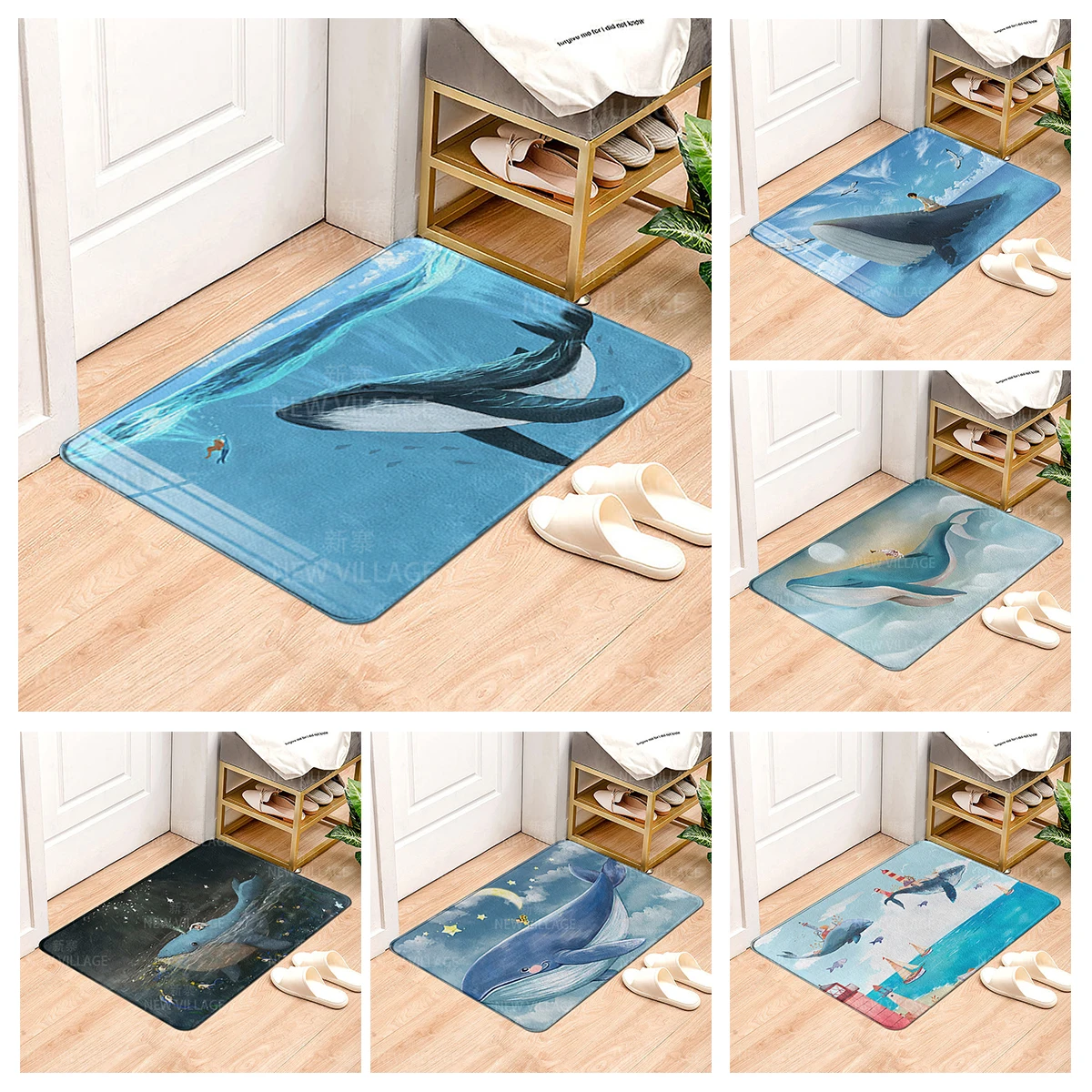 House entrance carpet Home Colorful animals doormat  Room Bath mat Foot mat bathroom non-slip mat Kitchen water absorption mat