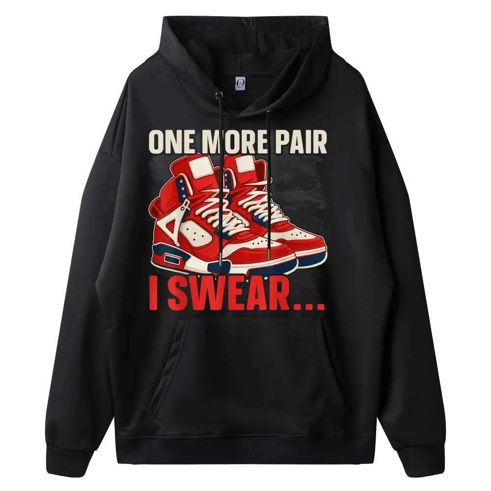 Female Classic Hoodies Round Collar Thanksgiving Day Sweatshrt Print long Sleeve Shoe Collector Sneakerhead Shoe Lover Hoodies