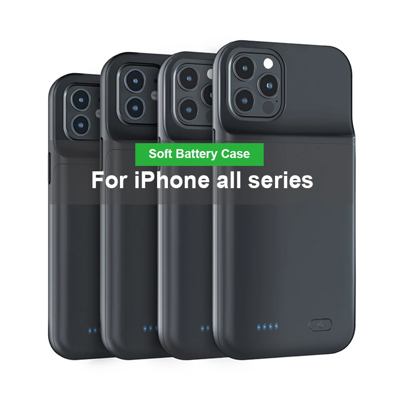 

6800mAh Portable External Battery Charger Cases For iPhone 6 6s 7 8 SE 2020 Battery Backup Case For iPhone 11 Phone Battery Case