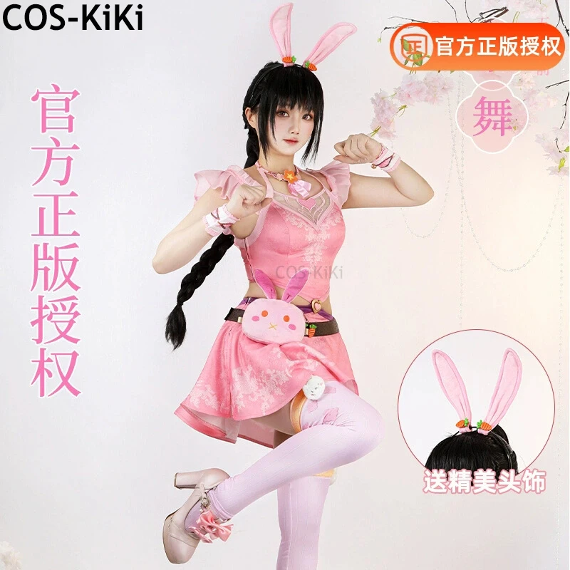 COS-KKi Dou Luo Da Lu Soul Land XiaoWu Five Years Ago Game Suit Sweet Lovely Dress Cosplay Costume Halloween Party Outfit XS-XXL