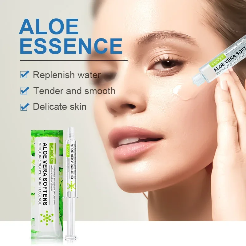 Hyaluronic Acid Essence Moisturizing, Refreshing and Non-greasy, Moisturizing and Smooth Skin, Aloe Vera and Rose Moisturizing