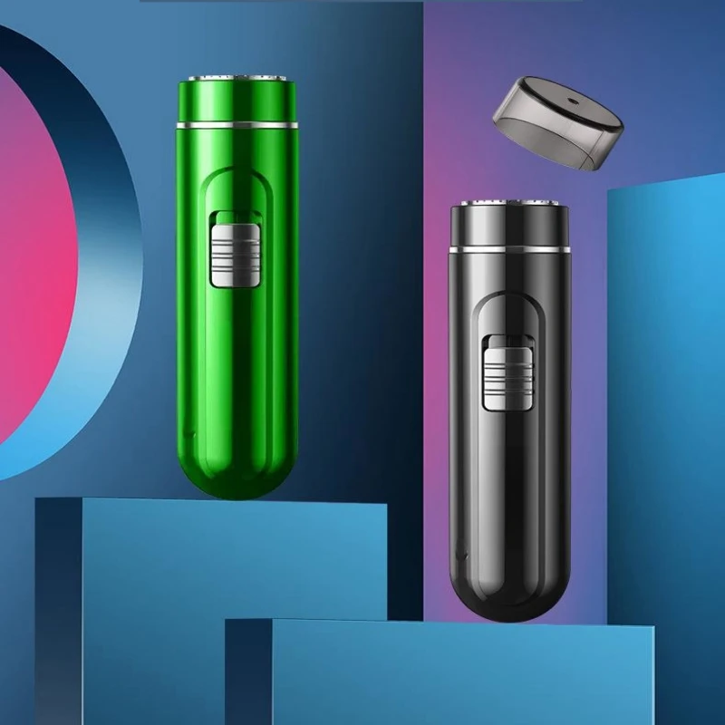 Compact & Convenient Electric Razor for Men - USB Rechargeable, Wet & Dry, Easy One-Button Use - Perfect for Home, Car & Travel!