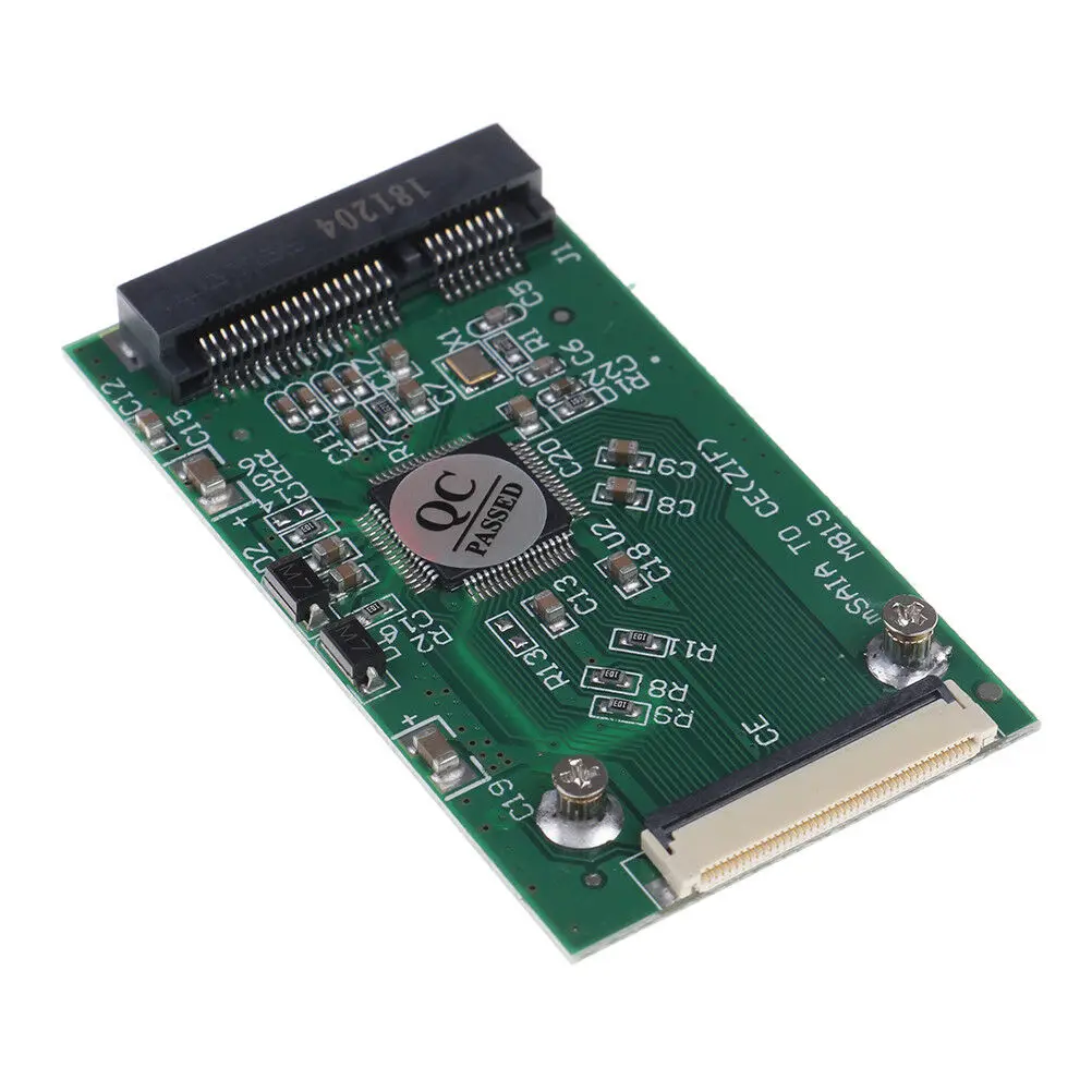 IYBBW-Mini Msata Pci-E 1.8 Inch Ssd To 40 Pin Zif Ce Cable Adapter Converter Card