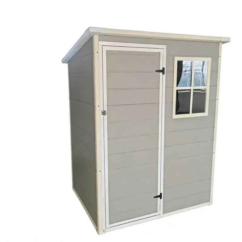 Modern Eco Friendly Plastic Garden Storage Shed Portable Durable Design Easy Assembly Waterproof Floor Patio Outdoor