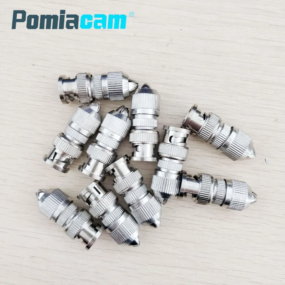 100pcs/lot wholesale BNC Male LOTUS Flower to Cable Connector Coaxial Adapter Coupler for CCTV Camera free shipping