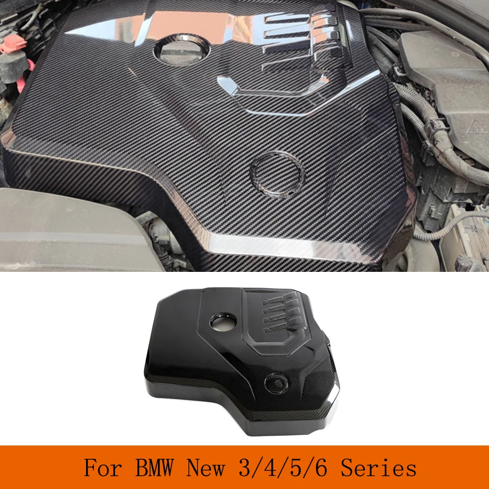 Car Engine Cover in Bonnet for BMW G20 G28 G22 G23 G26 G30 G38 LCI G32 GT Hood Bonnet Protector Not for Diesel Dry Carbon Fiber