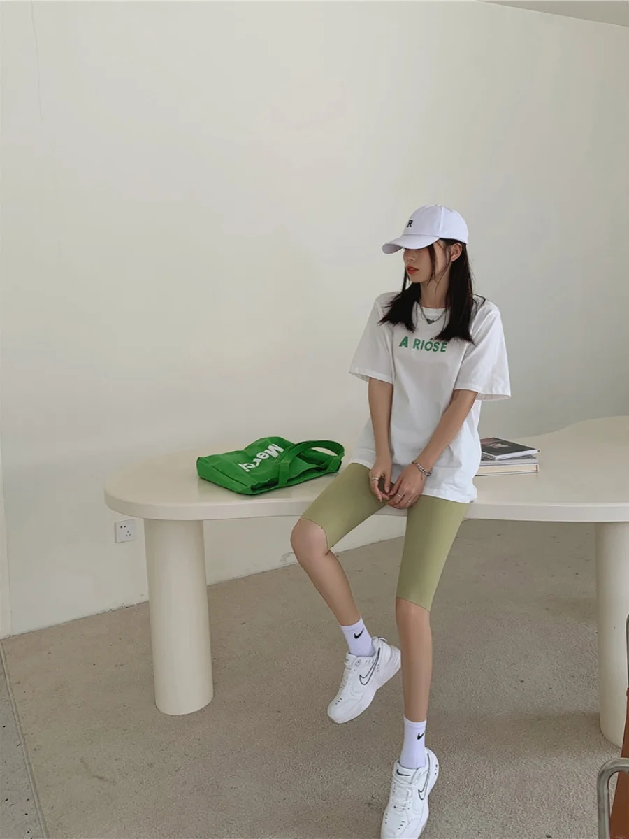 High Quali ark Skin Boting Pants Tummy Control Butt Lifting Five-Quarter Length Women's Base Layer Trousers