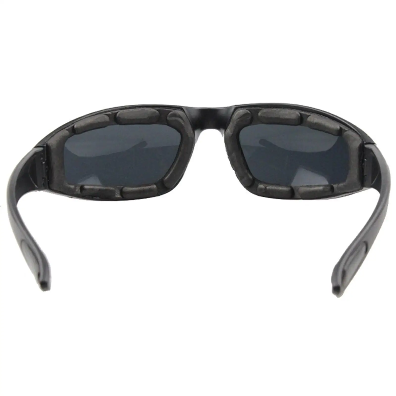 Chopper Padded Wind Resistant Sunglasses Motorcycle Riding Glasses Gray