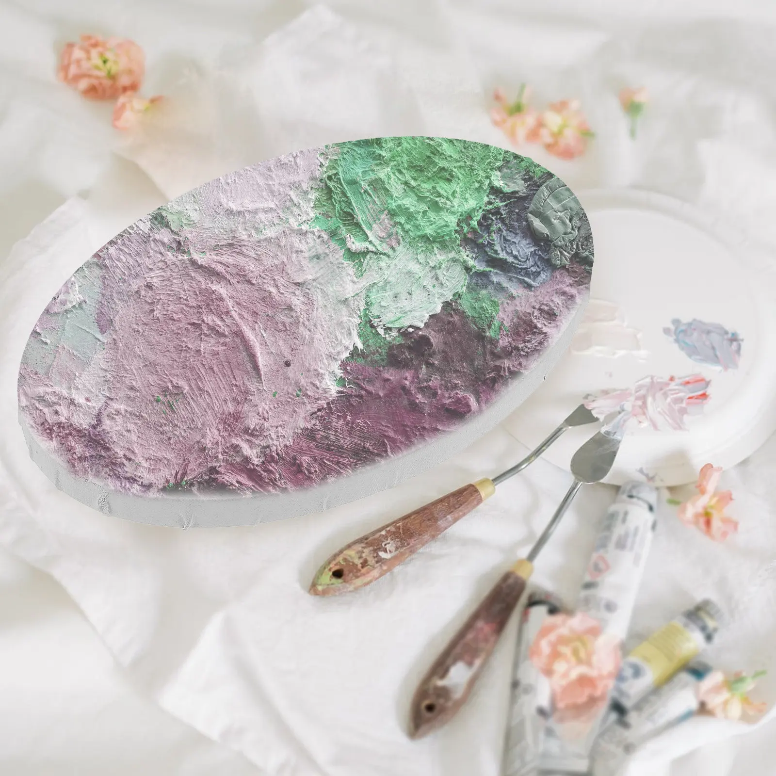 

Овальные холсты для рисования в рамах, мини-холсты, компактные, легкие, для студентов-художников и начинающих художников