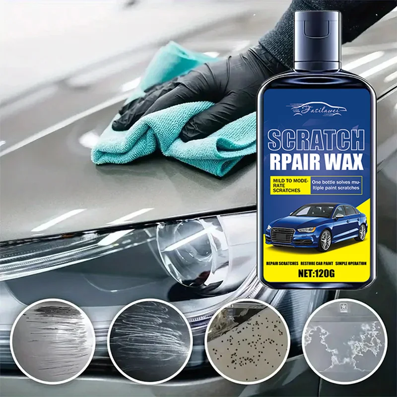Ksmunnrs Car Scratch Repair & Polishing Wax - Easy Touch-Up Paint Restoration for All Vehicles