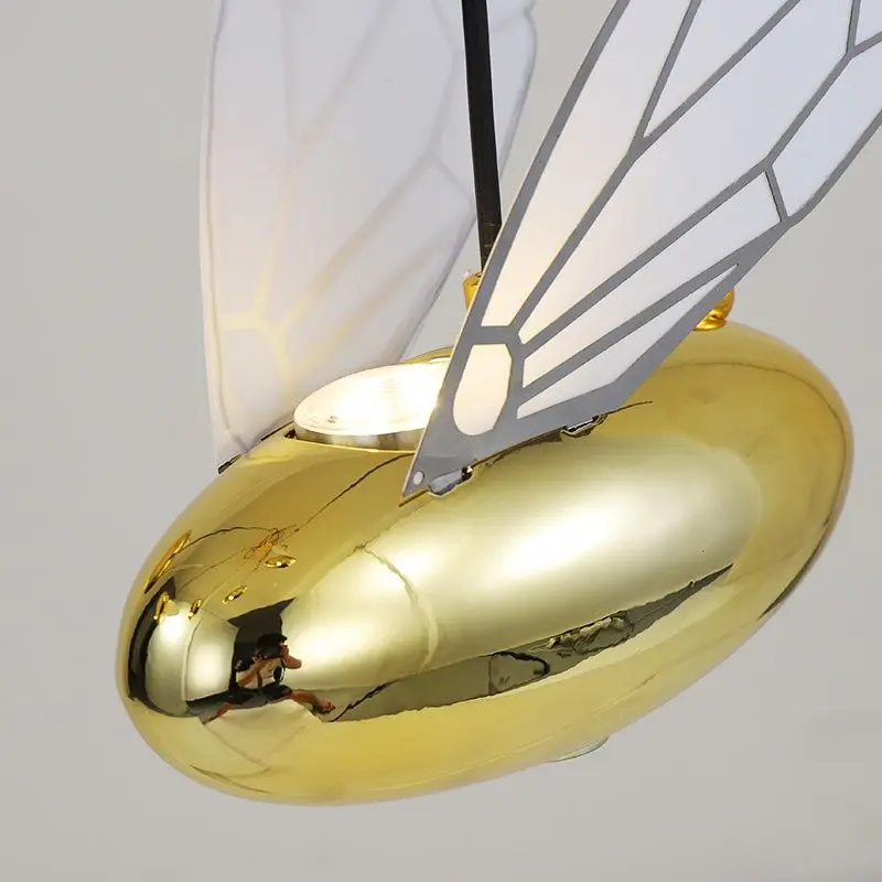 

Nordic Bee Chandelier Creative Stair Light Luxury Pendant for Dining Room Bedroom Designer
